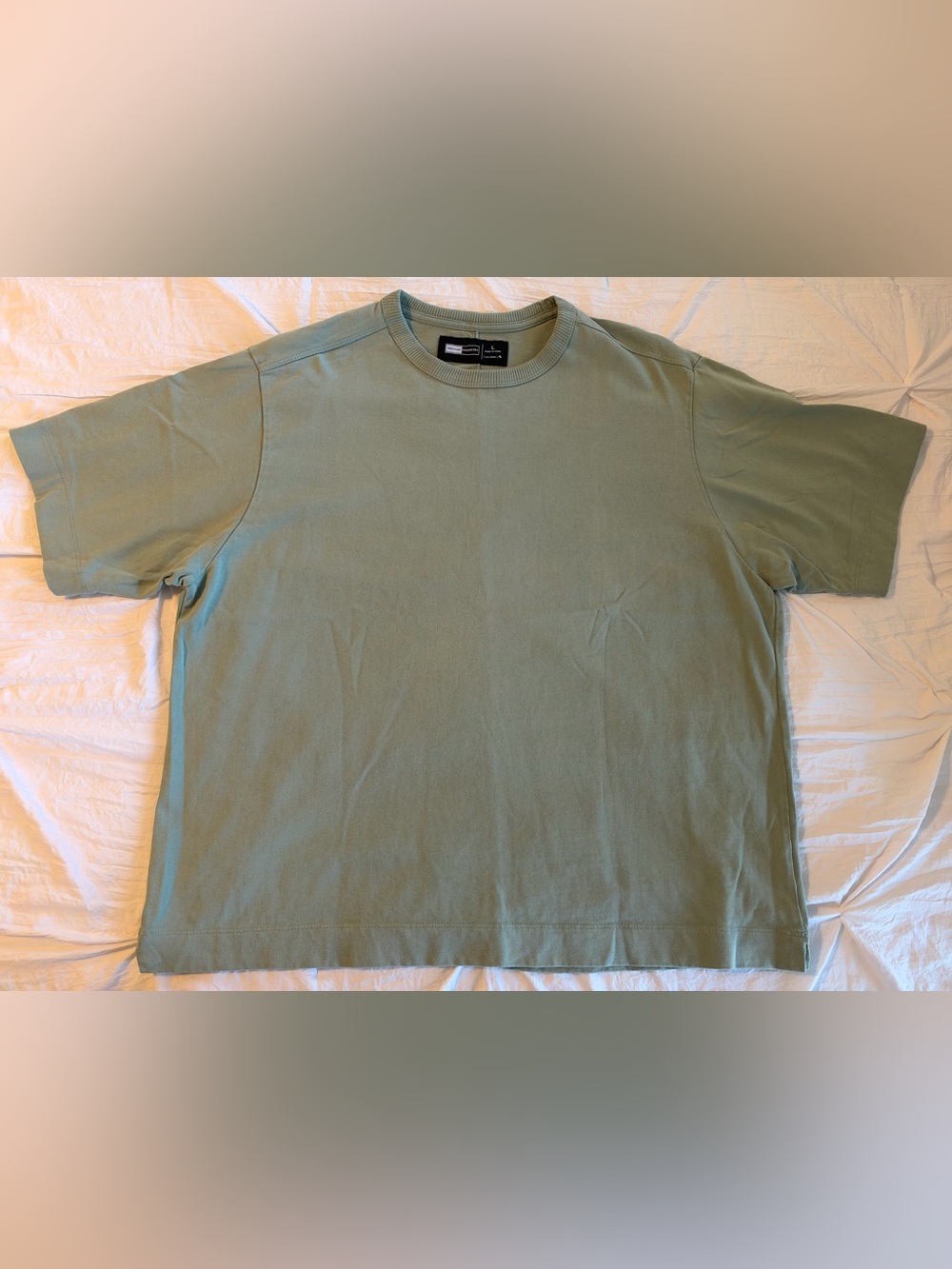 Premium Chemistry Men's Crew Neck Short Sleeve T-Shirt Solid Green Size L